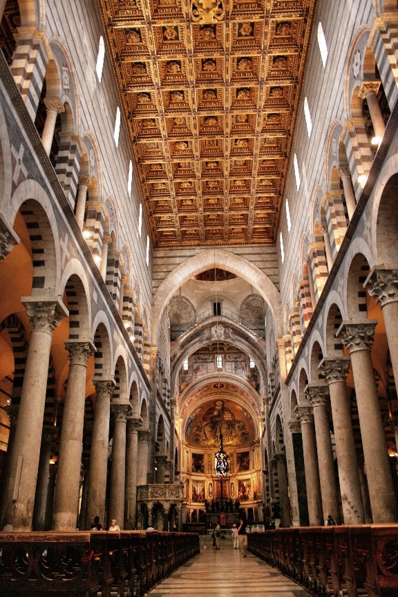 Cathedral's coffered ceiling