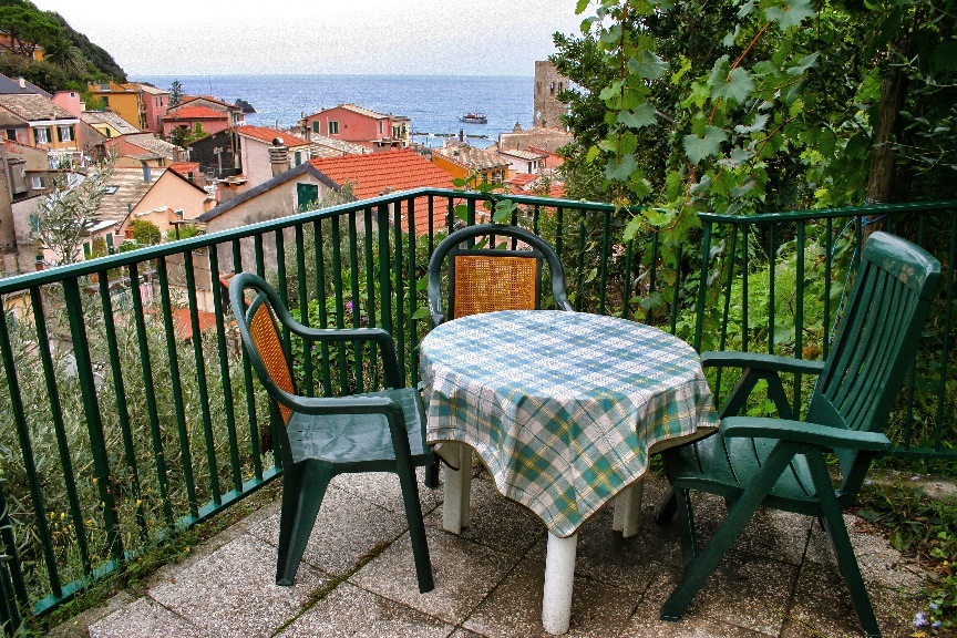View from our room in Monterosso