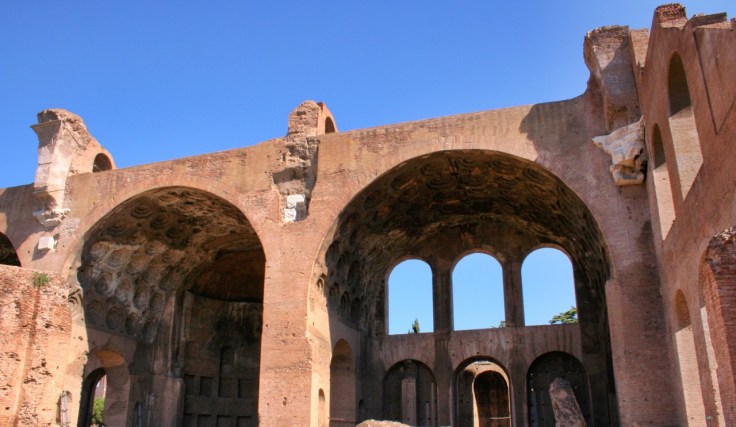 North wall of the Basilica of Maxentius