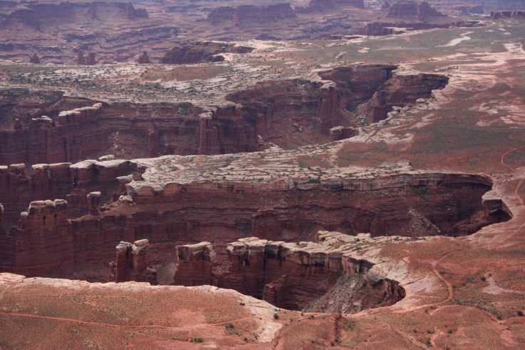 Canyons visible from Grand View Point Overlook