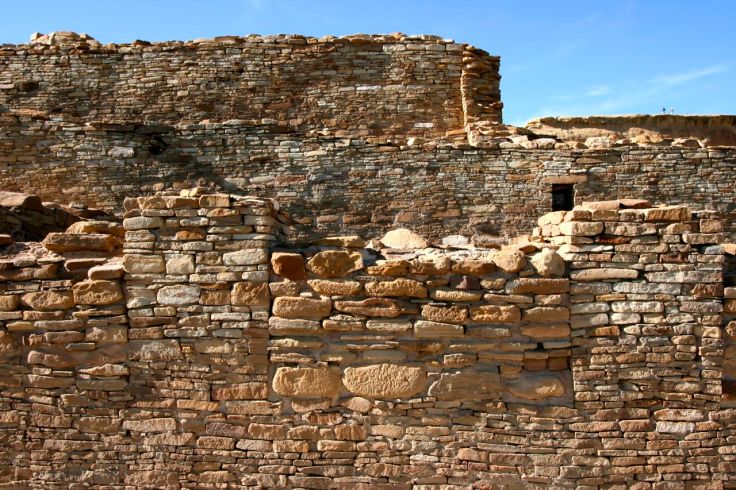 Several masonry styles are employed here