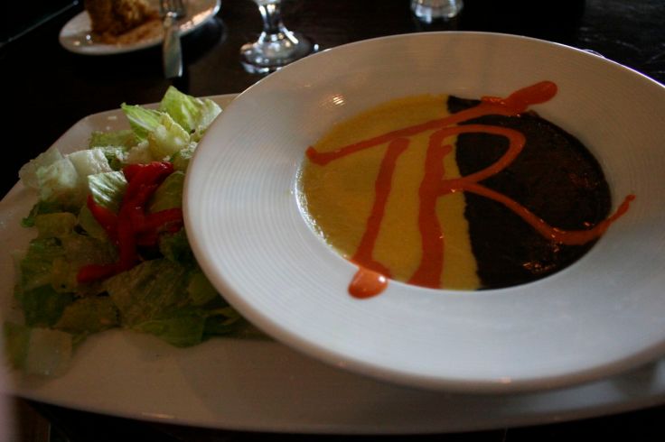 Corn and black bean soup