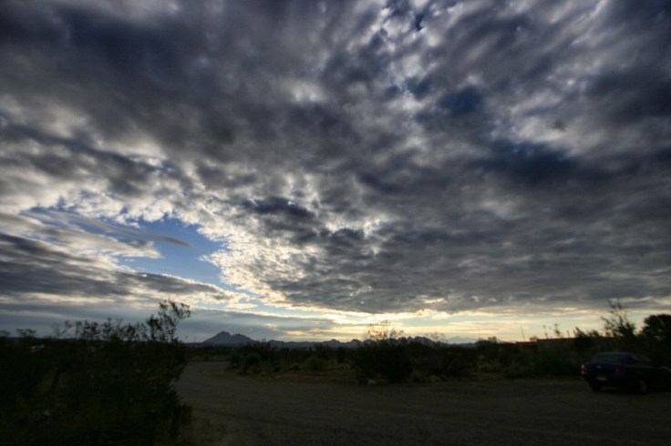 Cloud cover the morning after a thunderstorm