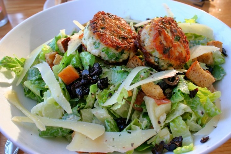 Dinner salad at MacCallum House