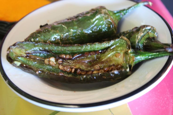 Grilled jalapeños