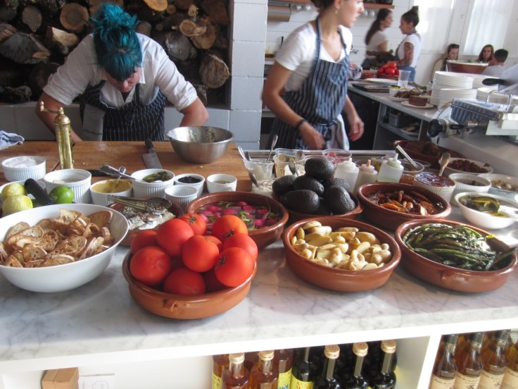 The Whale Win's open kitchen