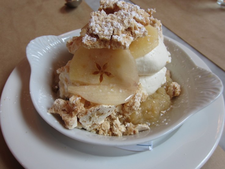 Eton mess with seasonal fruit