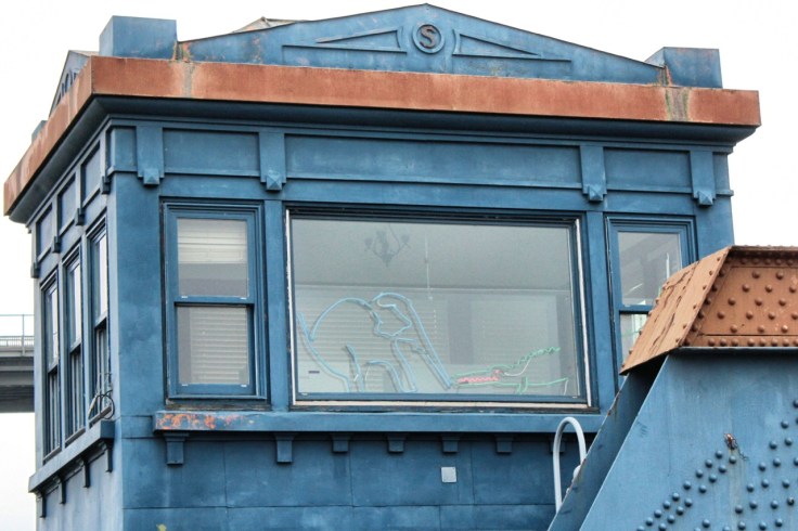 Kipling's Elephant Child neon sculpture