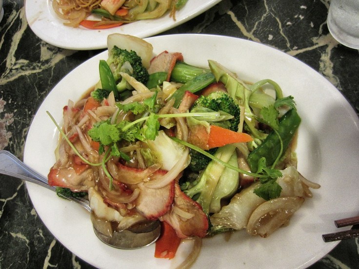 Stir Fried BBQ Pork with Vegetables
