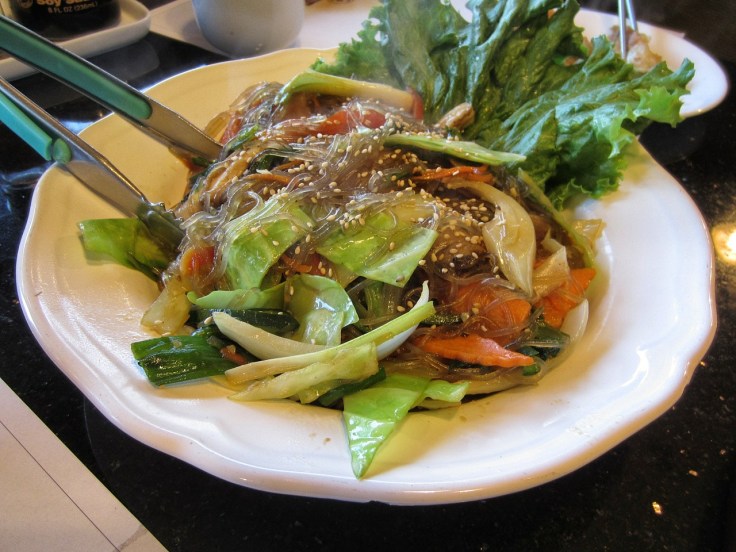 Yam noodles (japchae)