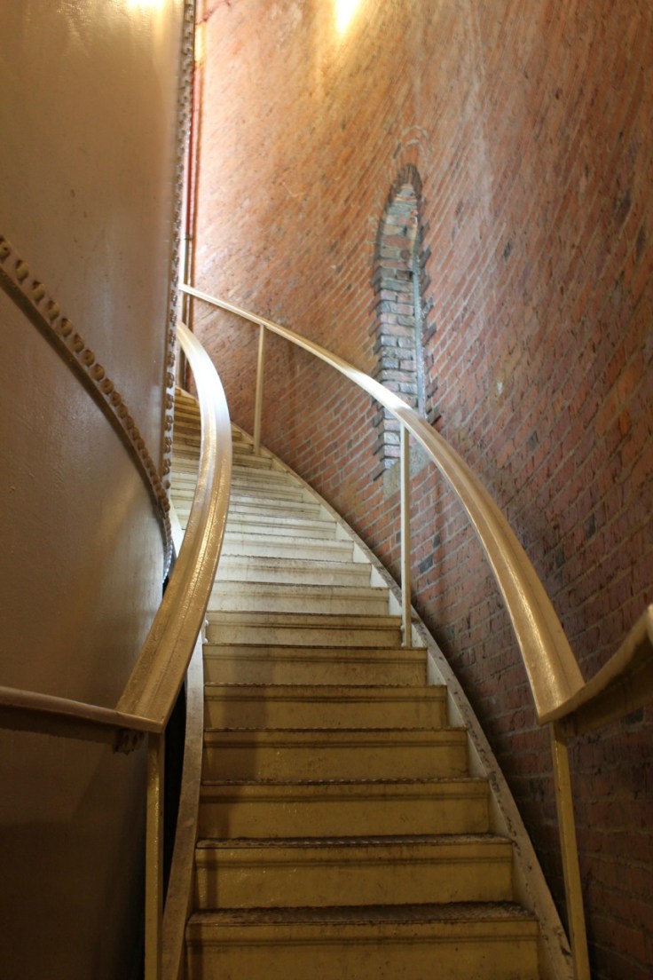 Spiral staircase to observation deck