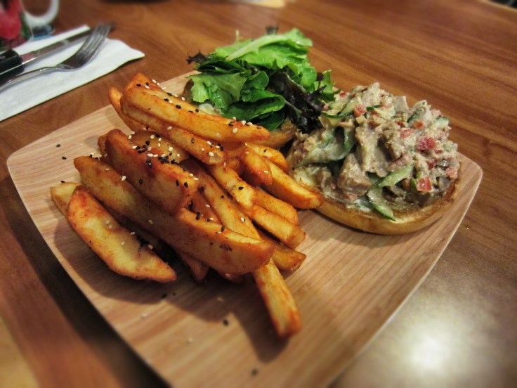 Ahi tuna salad sandwich