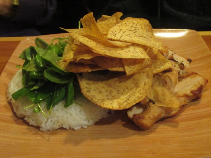 "Huli huli" chicken breast with rice