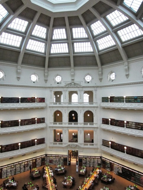 State Library of Victoria's reading room dome