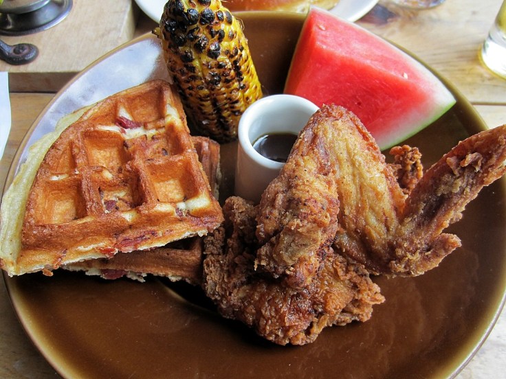 Buttermilk fried chicken dinner