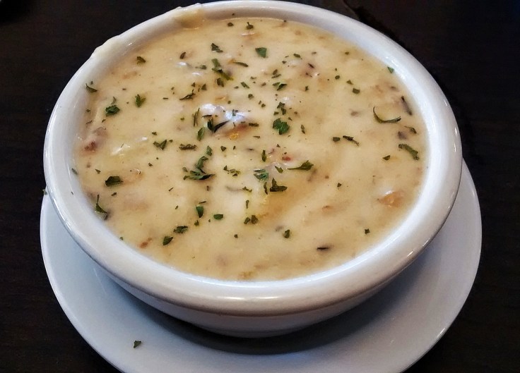 New England clam chowder