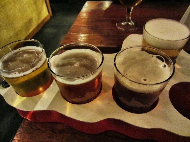 Flight of four beers