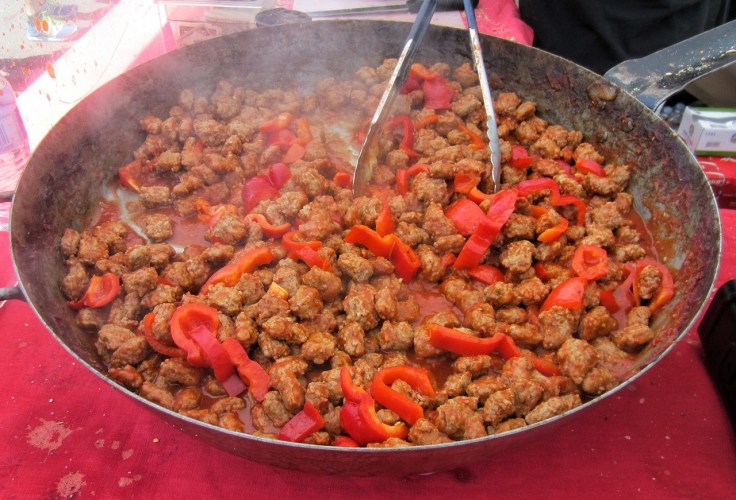 Sausage and pepper filling