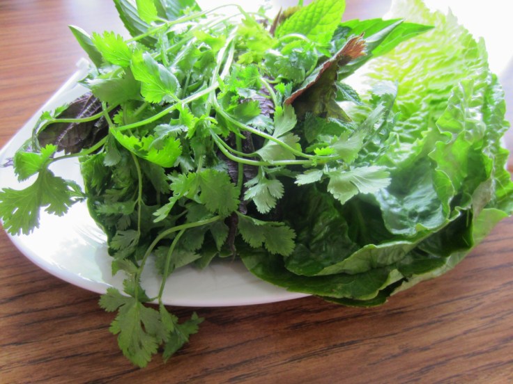 Greens for nam kao