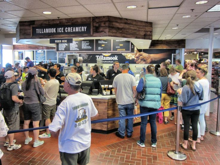Tillamook ice cream lines