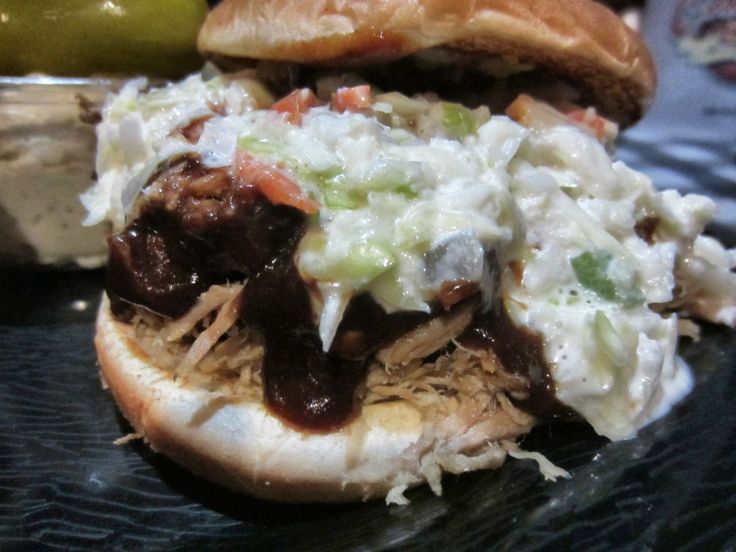 BBQ pork shoulder sandwich
