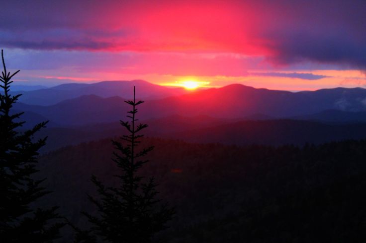 Sunset, Clingmans Dome trail
