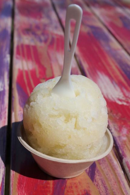 Yuzu-ginger shave ice