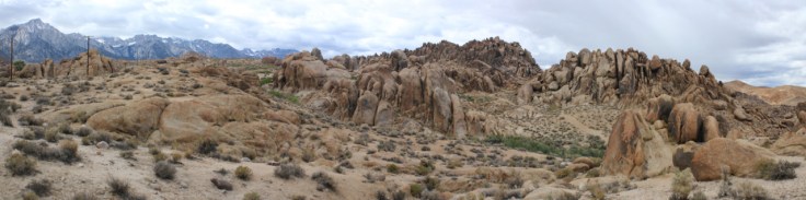Alabama Hills are the same age as the Sierras to the east