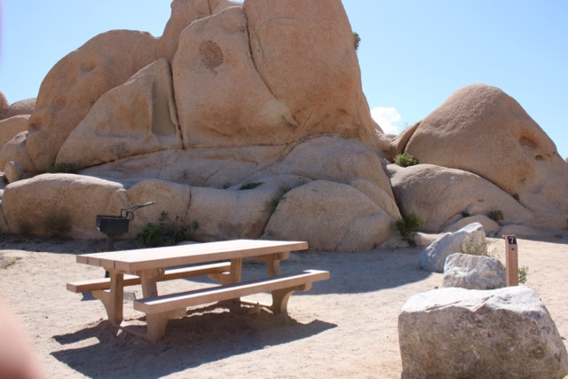 Typical campsite at White Tank campground