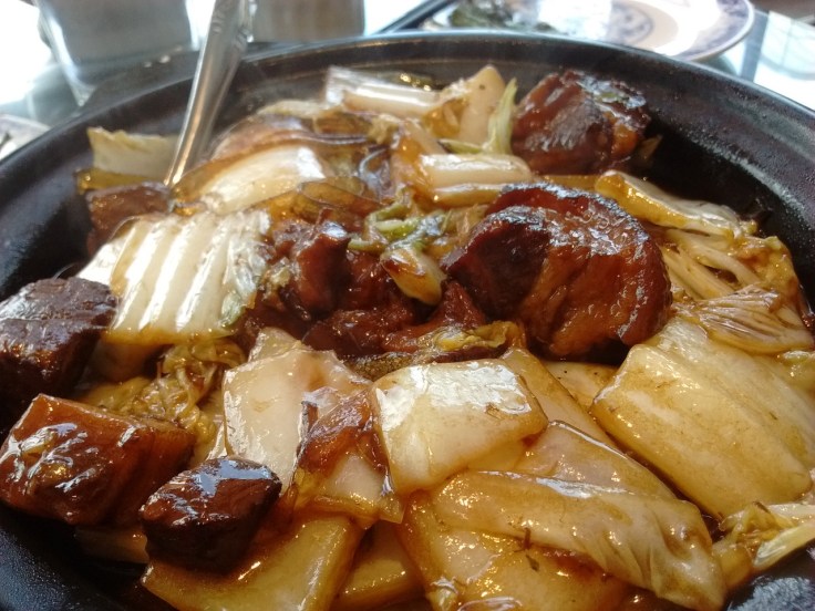 Stewed Pork with Rice Noodle and Napa